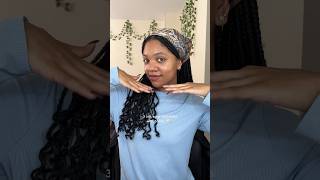 3 SILK SCARF HAIRSTYLES with braids ⭐️ silkscarf braids braidstyles shorts [upl. by Jacquelynn619]