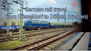 German rail travel from Düsseldorf to Dülken Viersen [upl. by Japeth]