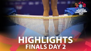 Finals Day 2  2023 Trampoline Gymnastics World Championships Birmingham GBR [upl. by Chucho]