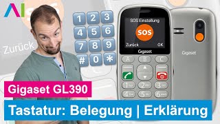 Gigaset GL390  Tastenbelegung Tastatur • 📱 • 🔢 • ℹ️ • Anleitung  Tutorial [upl. by Aiek]