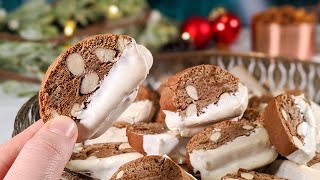 Biscuits de Noël italien pour le petitdéjeuner ou le goûterChocolat et amandes Glaçage au citron [upl. by Yarazed]