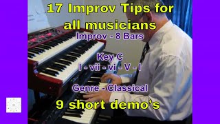 Improv Hints Using I vii vi V Chord Progression [upl. by Ettegirb]