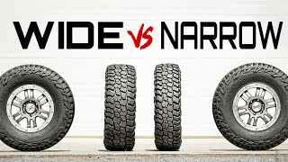 3 Scientific Experiments to Settle This  Wide vs Narrow OffRoad Tires [upl. by Seabrook767]