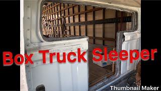 Straight Box Truck InCargo Sleeper conversion quot Texas Style Sleeper quot [upl. by Rebekkah]