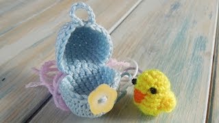 crochet  part 1 of 2 How To Crochet a Mini Chick amp Egg  Yarn Scrap Friday [upl. by Morrell]