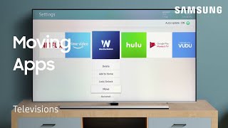 How to move and rearrange Apps on your TV  Samsung US [upl. by Eceined]