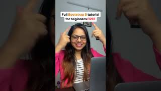 Bootstrap Tutorials for Beginners FREE 🤩 shorts freecourse bootstrap5 [upl. by Neehahs]