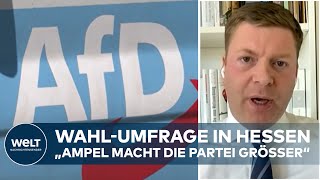 WAHL IN HESSEN AfD in Umfrage gleichauf mit SPD I WELT Gespräch [upl. by Meraree873]