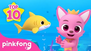 TOP 10 Kids Favorite Baby Shark Songs  Compilation  Pinkfong Official for Kids [upl. by Lillywhite]