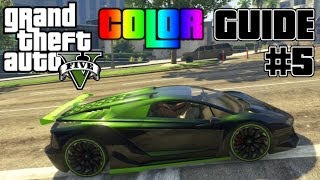 GTA V  Ultimate Color Guide 5  Best Colors Combos for Zentorno [upl. by Lacy]