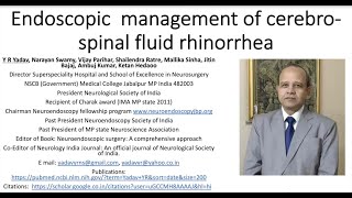 CSF Rhinorrhea [upl. by Hedvig]