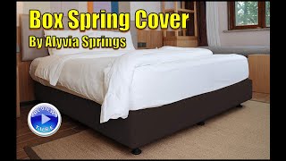 Alyvia Spring Box Spring Cover Spandex  Microfiber [upl. by Ahseekal]