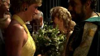 Princess Diana backstage at the Opera Rare footage [upl. by Nilerual]