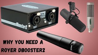 Royer dBooster2 Demo on Three Classic MicsMust Have for any Studio [upl. by Sherye]