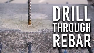 How to drill through rebar [upl. by Aihsenor888]