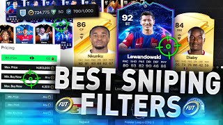 Make 200K FAST using these Sniping Filters BEST TRADING METHOD FC24 [upl. by Marva558]