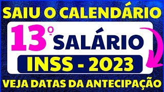 INSS  Calendário 2023 de pagamento de aposentados e pensionistas do INSS [upl. by Cunningham]