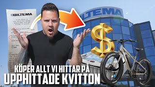 KÖPER ALLT VI HITTAR PÅ KVITTON UTANFÖR BILTEMA [upl. by Nanci904]