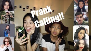 PRANK CALLING OUR FRIENDS ANDREA B ARJO ATAYDE ampamp MORE  Andree Bonifacio [upl. by Oleusnoc609]