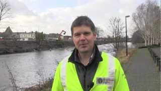 River Mersey Flood Defences  Warrington [upl. by Eniretac644]