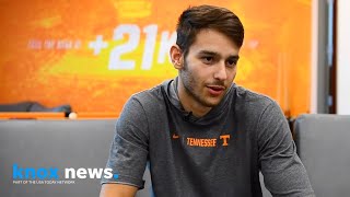 Tennessee Basketball Spanish Interview with Santiago Vescovi [upl. by Anih]