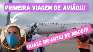 VIAJEI DE AVIÃO pela primeira vez 😨  VLOG de VOO ✈️ [upl. by Minabe]