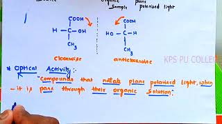 11 Stereochemical aspects Chiral carbon and enantiomers stereochemical aspects of SN1 and SN2 rxn [upl. by Eisen]