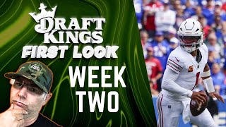 Expert DFS NFL Strategy for Week 2 on DraftKings 2024 [upl. by Xxam449]