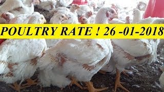 POULTRY RATE  26012018  CHECK DAILY POULTRY RATE TODAY [upl. by Schalles250]