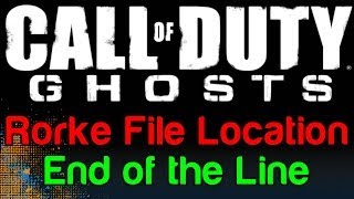 COD Ghosts End of the Line Rorke File Location Call of Duty Ghosts Rorke Files  WikiGameGuides [upl. by Elpmid]