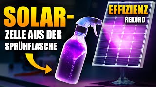 Geniale Erfindung SprühSolarzelle 95 günstiger als Solarmodule [upl. by Daloris]