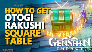 Otogi Rakushi Square Table Genshin Impact [upl. by Macur]