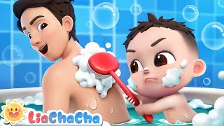 Bath Song  LiaChaCha Nursery Rhymes amp Baby Songs [upl. by Ynatsed349]