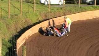 Crashes Rosebank Speedway Auckland New Zealand [upl. by Brockwell]