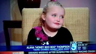 HONEY BOO BOO 10152012 HYPER amp OUTOFCONTROL DESTROYS INTERVIEW KTLA Los Angeles [upl. by Alta394]