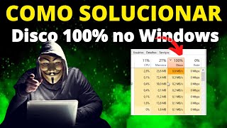 RESOLVIDO Corrija agora Disco 100 no Windows 10 e 11 solução 2024 [upl. by Min]