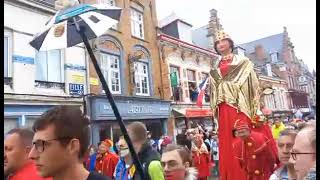 Carnaval de Cassel 2022  Reuze Papa  Reuze Maman et leur harmonie [upl. by Enibas]