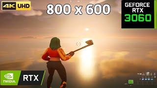 RTX 3060  Ryzen 7 5700x Fortnite Chapter 5  Performance Mode  800X600  FPS limit test [upl. by Eliason]