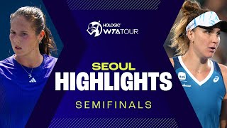 Kasatkina amp Haddad Maia in semifinal action at Seoul 2024  WTA Match Highlights [upl. by Ahtis]