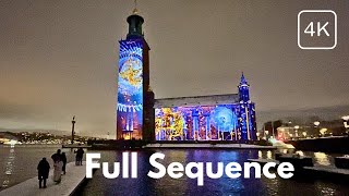 Nobel Week Lights At Stockholm City Hall Sweden 4K 2023 [upl. by Trimble908]