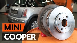 Hoe een remschijven achteraan vervangen op een MINI COOPER 1 R50 R53 HANDLEIDING AUTODOC [upl. by Iorgo]