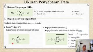 UKURAN PENYEBARAN DATA [upl. by Meggy503]