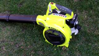 Ryobi 4 Cycle Leaf Blower  No Mixed Gas Required [upl. by Yotal]