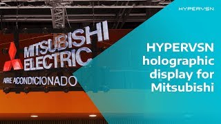 Stunning HYPERVSN 3D holographic display for Mitsubishi [upl. by Malachy149]