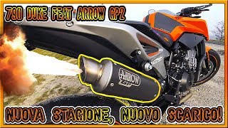 790 Duke feat ARROW GP2  Nuova Stagione Nuovo scarico 2k  RAW AUDIO [upl. by Marysa]