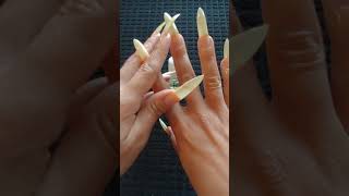 Incredible long natural nails by our hand model Hebzy july 2021 [upl. by Sonahpets]