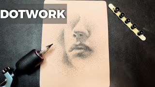 DOTWORK Techniques  FaceTattoo  For Beginners [upl. by Adaner]