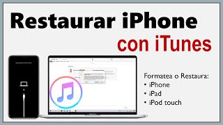 Como RESTAURAR iPhone con iTunes [upl. by Ellah]