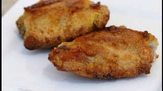 Oven Fried Chicken That Tastes Like Deep Fried Healthy  Rockin Robin Cooks [upl. by Hluchy426]