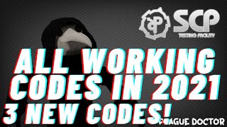 All Working Codes For SCP Testing Facility in 2021 UPDATED 3 New Codes [upl. by Maxine]